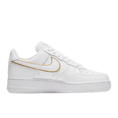 NIke air force gold swoosh